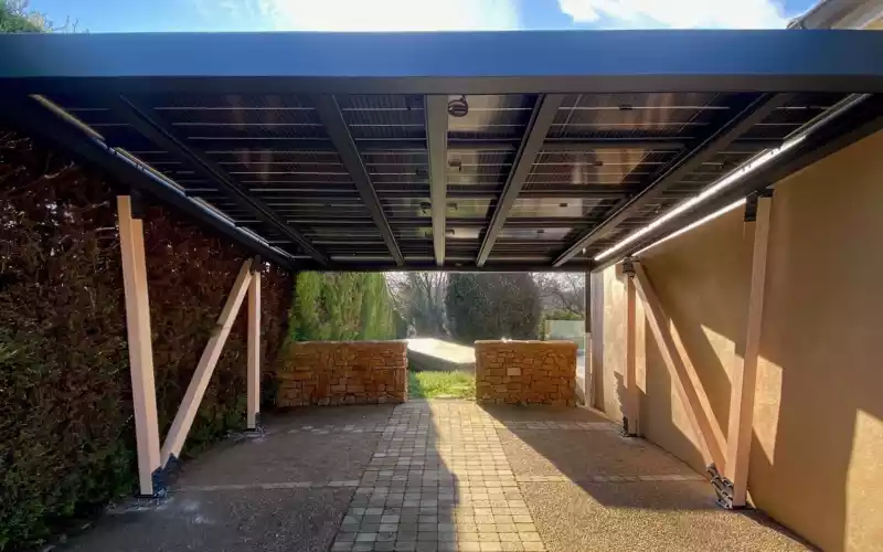 carport 4 places vue de dessus