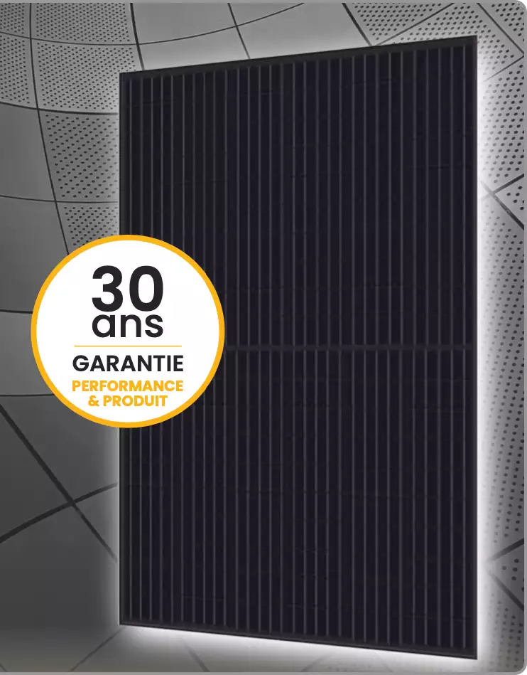 panneau photovoltaïque 500Wc biverre bifacial fullblack